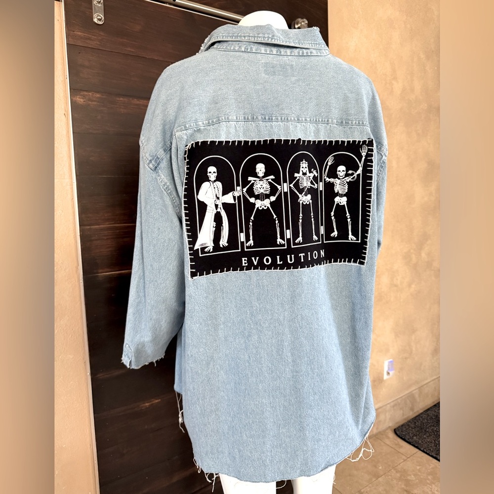 Upcycled Rivers End Evolution Distressed Denim Sh… - image 1